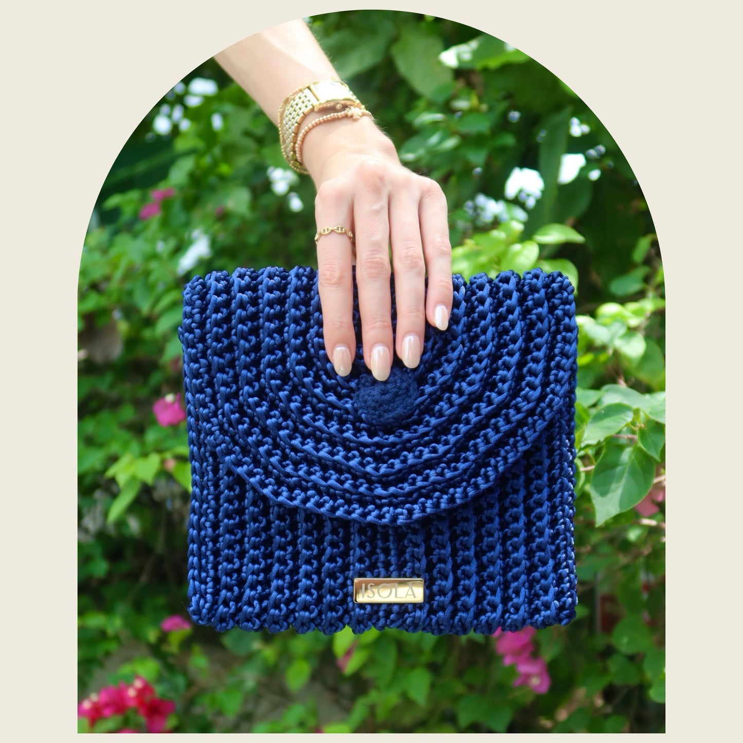 Pearl Midnight Clutch Bag