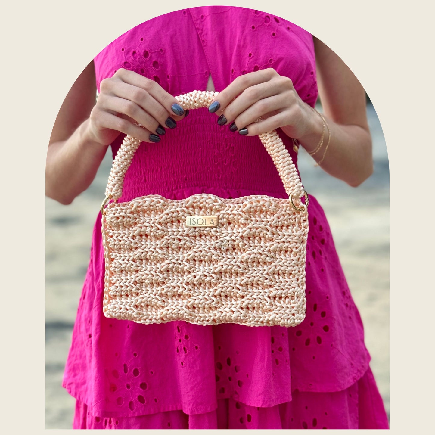 Pearl Ondas Clutch Bag