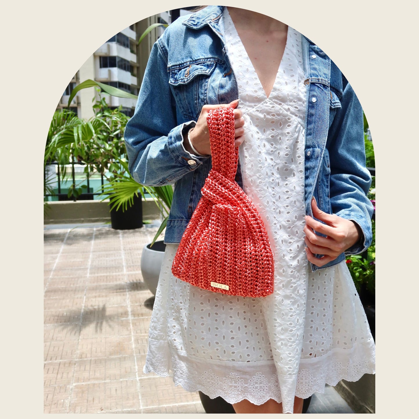 San Blas Papaya Knot Bag