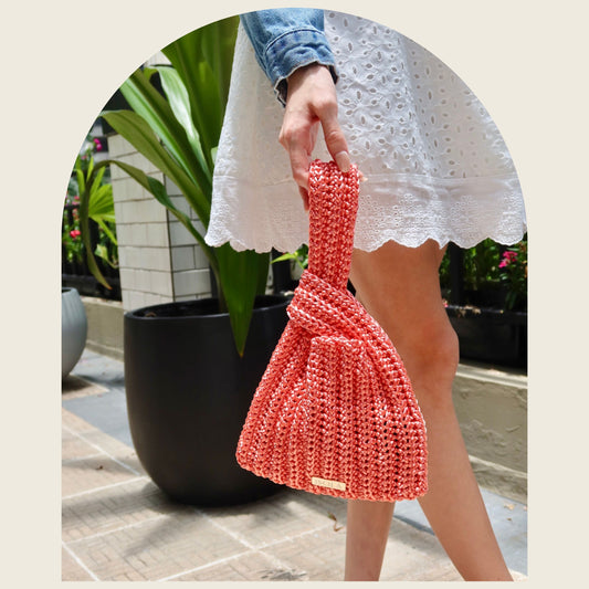 San Blas Papaya Knot Bag