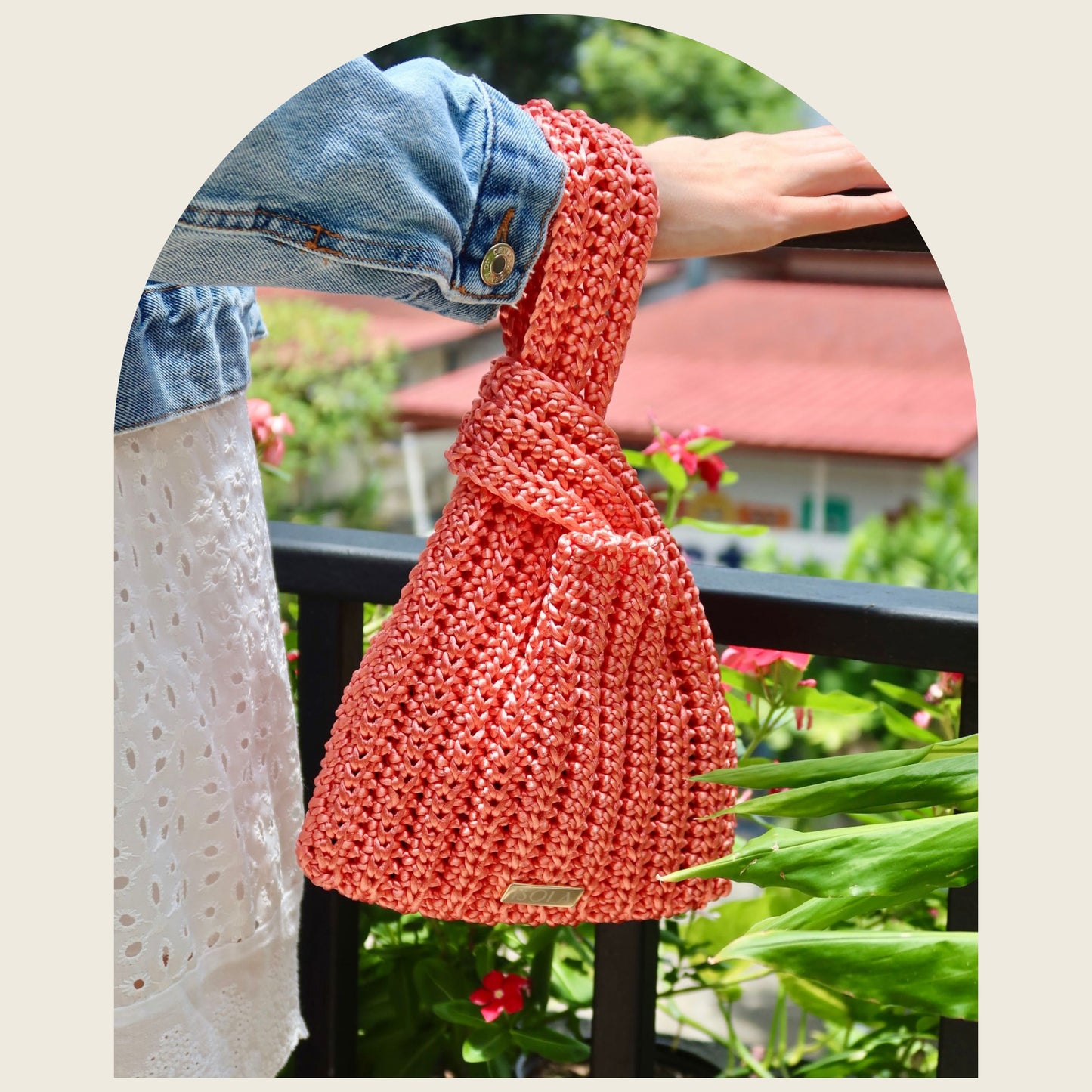 San Blas Papaya Knot Bag