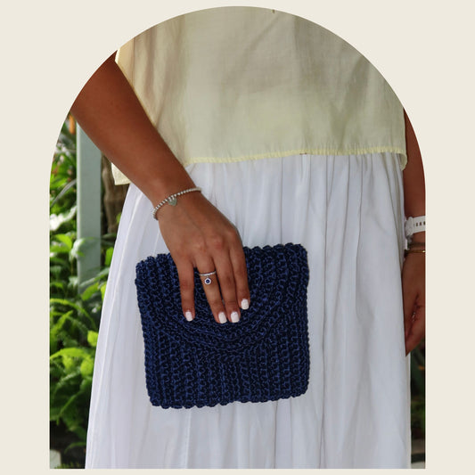 Pearl Midnight Clutch Bag