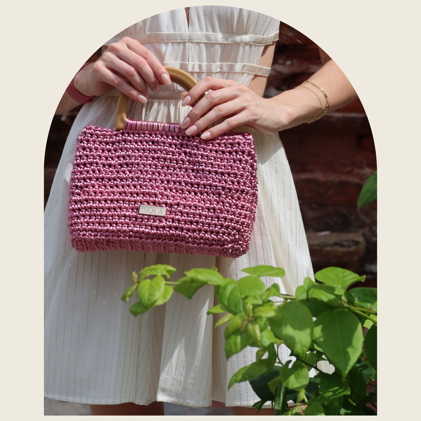 Taboga Rosé Handle Bag