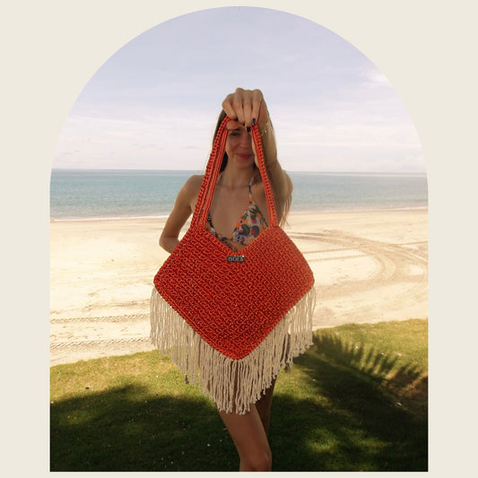 Kite Tangerine Beach Bag