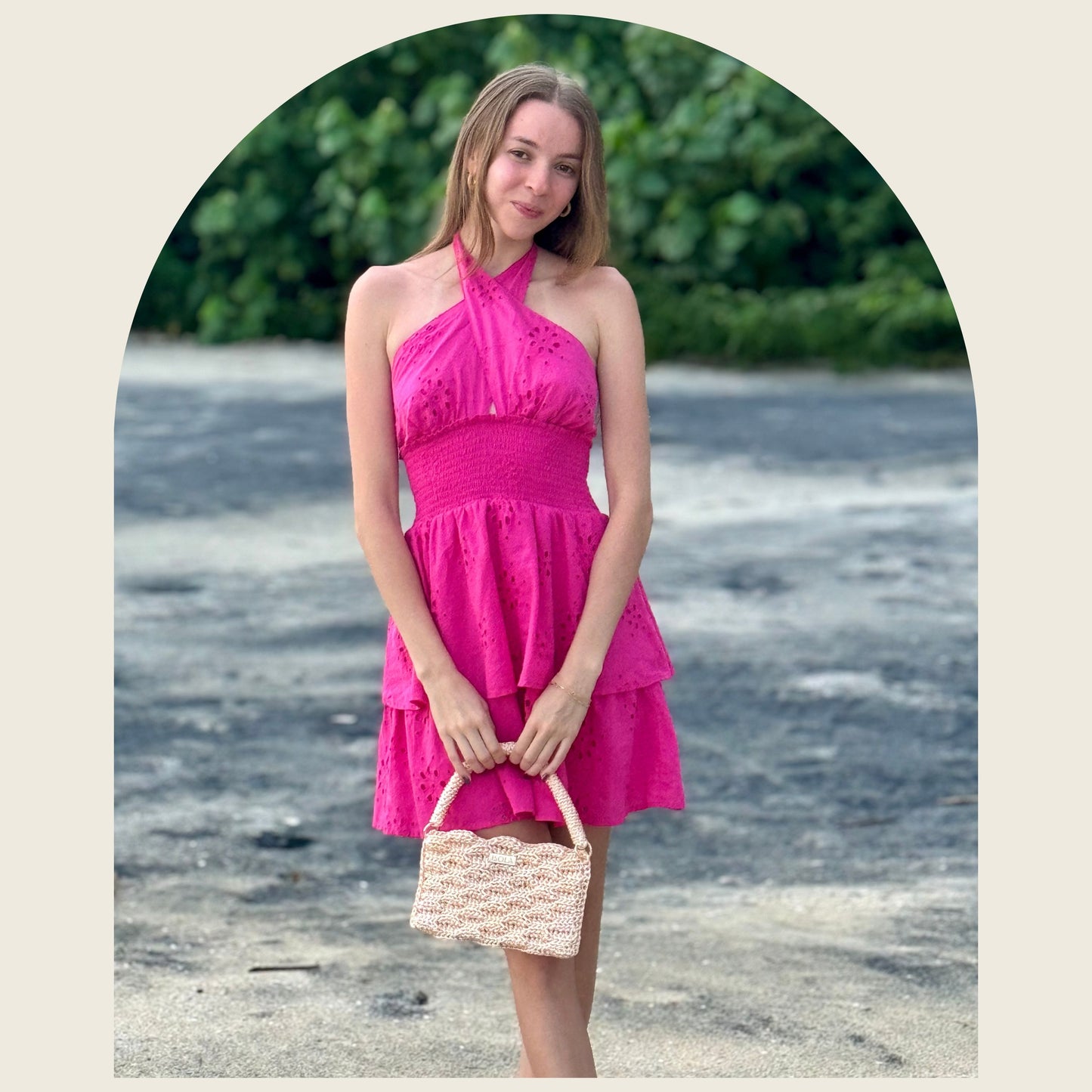 Pearl Ondas Clutch Bag