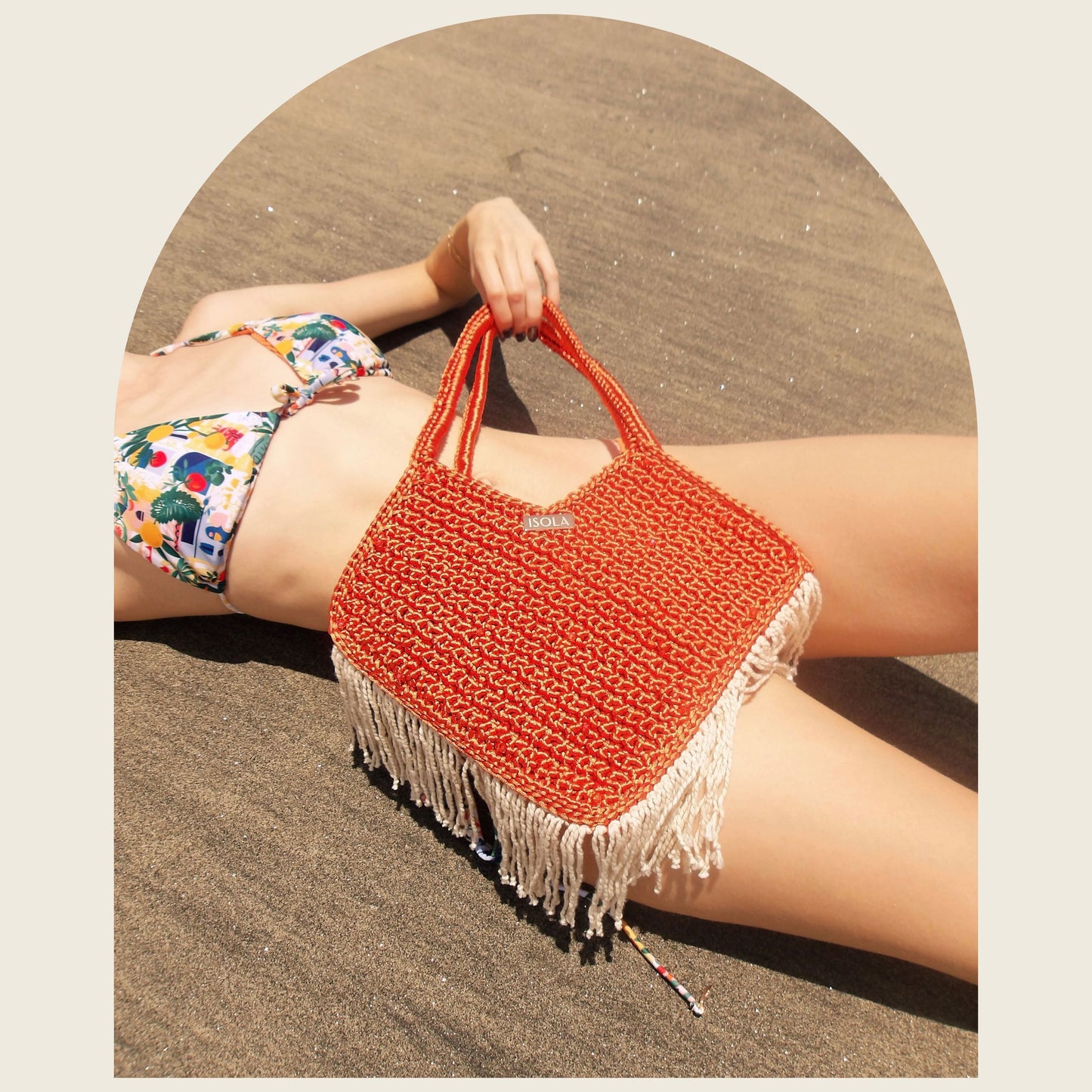 Kite Tangerine Beach Bag